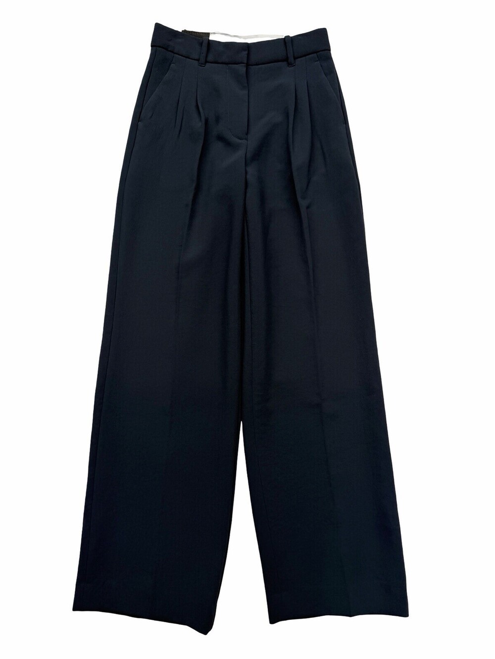 Aritzia The Effortless Pant High Waist Wide Leg Dark Night Navy Size US 2 Short